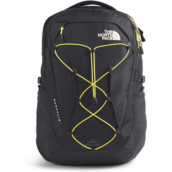 THE NORTH FACE Borealis Asphalt Gray/TNF Lemon Backpack/Bookbag NEW - Picture 1 of 4